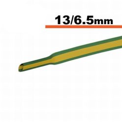 Zsugorcső zöld-sárga 13 / 6,5 mm - 1 m