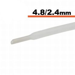 Zsugorcső átlátszó  4,8 / 2,4 mm - 1 m