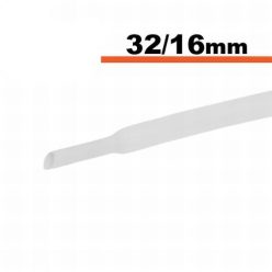 Zsugorcső fehér 32 / 16 mm - 1 m