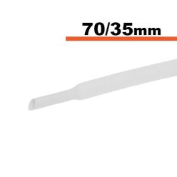 Zsugorcső fehér 70 / 35 mm - 1 m