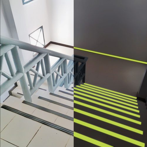 Csúszásgátló szalag - 5 m x 50 mm - foszforeszkáló