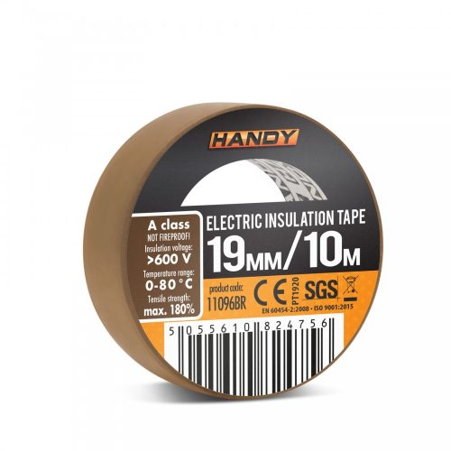 Szigetelőszalag 19 mm - 10 m - Barna