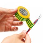 Szigetelőszalag 19 mm - 10 m - Zöld / Sárga