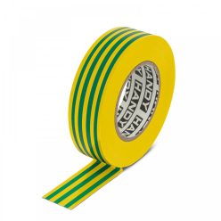 Szigetelőszalag 19 mm - 20 m - Zöld / Sárga