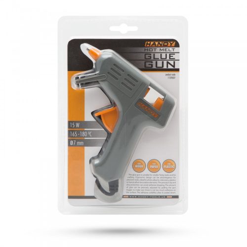 Ragasztópisztoly - 7 mm - 15W - szürke