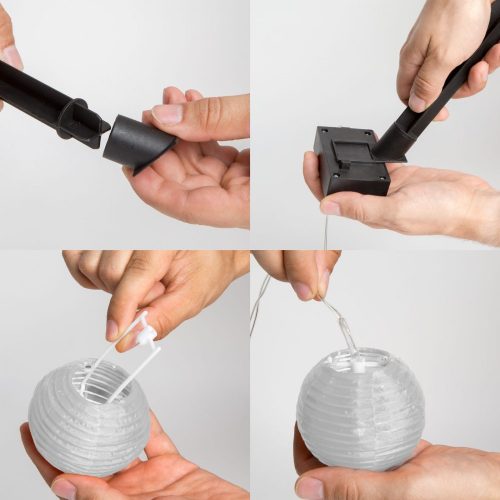 Szolár lampion füzér - 10 db - 2,5 m