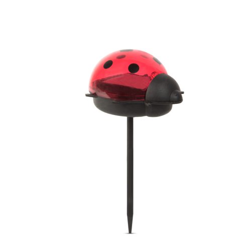 Napelemes kertilámpa - Piros Katica - 75 x 60 x 156 mm