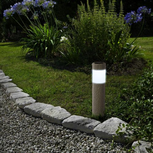 Szolár kerti lámpa - Kőmintás