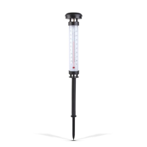 Szolár kerti hőmérő - hidegfehér LED - 6,3 x 44,5 cm