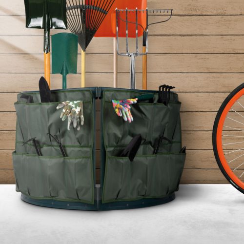 Műanyag kerti szerszámtartó sarok - 43 x 43 x 59 cm