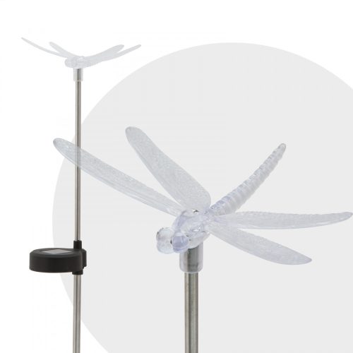 Napelemes RGB kerti lámpa - szitakötő