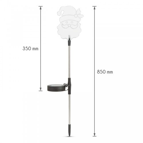 Napelemes kerti lámpa - Mikulás