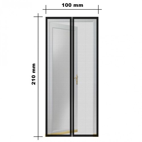 Mágneses Szúnyogháló Ajtóra Napraforgó Mintás 100 x 210cm