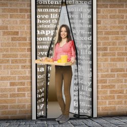 Mágneses Szúnyogháló Ajtóra Feliratos 100 x 210cm