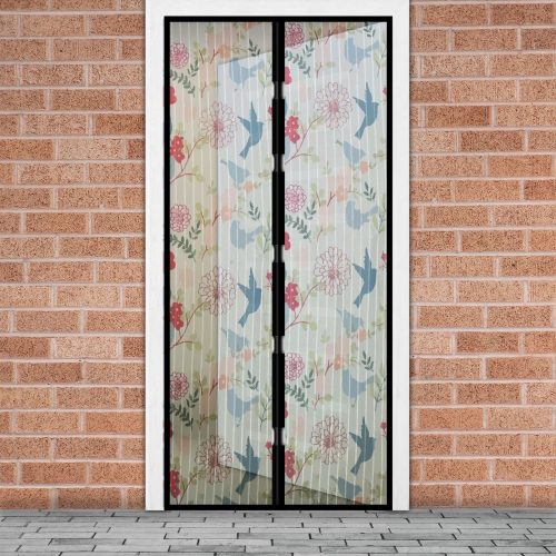 Szúnyogháló ajtóra - 100 x 210 cm - madár mintás