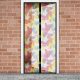 Szúnyogháló ajtóra - 100 x 210 cm - színes pillangós