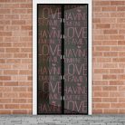 Mágneses Szúnyogháló Ajtóra Love feliratos 100 x 210cm 
