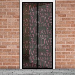Mágneses Szúnyogháló Ajtóra Love feliratos 100 x 210cm 