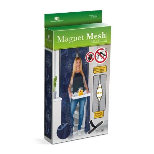 Mágneses Szúnyogháló függöny ajtóra Horgony Minta 100 x 210 cm