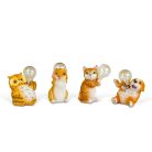 Szolár állatfigurák - 4 féle - 5 x melegfehér LED - 15 cm