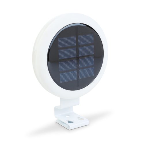 Napelemes Kerítés Lámpa -  Ereszcsatorna világítás - 3 hidegfehér SMD LED - Fehér