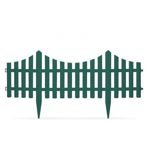 Ágyásszegély - kerti kerítés Zöld 60 x 23 cm
