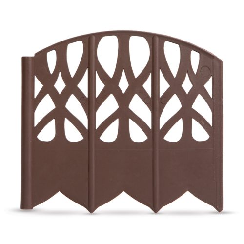 Ágyásszegély - Leszúrható Kerítés - Barna - 16 x 15 cm - 20 db