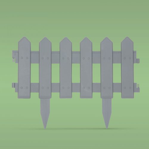 Ágyásszegély - Szürke Leszúrható Kerítés - 40 x 29 cm