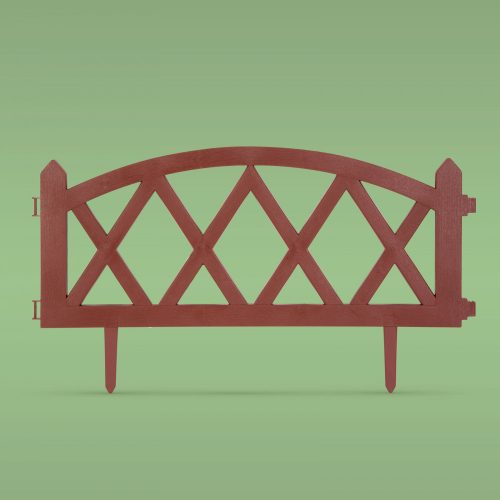 Ágyásszegély - Kerti kerítés - Terrakotta - 60 x 24 cm