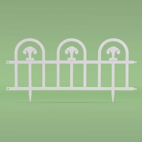 Ágyásszegély - Kerti kerítés - Fehér - 60 x 30 cm