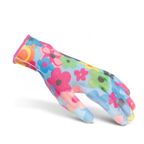 Mintás kerti kesztyű - XS