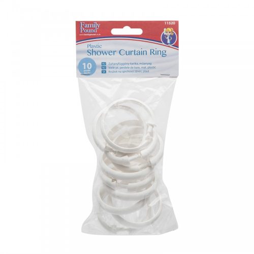 Zuhanyfüggöny karika - 10 db / csomag
