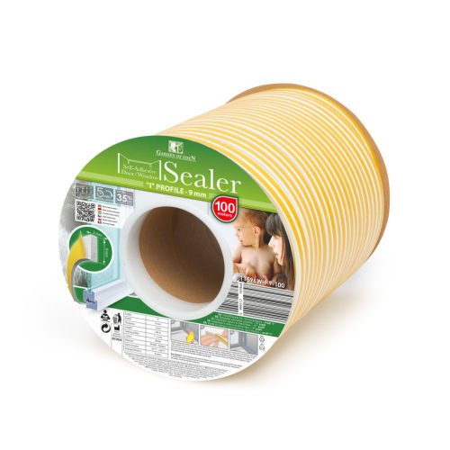 Ajtó Ablak Szigetelő - 9 x 2 mm I - Fehér - 2x 50m