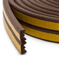 Ajtó Ablak Szigetelő - 9 x 4 mm E - Barna - 2x 50m