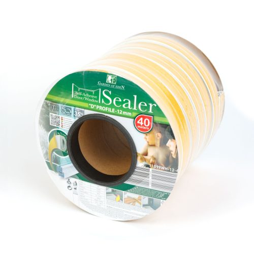  Ajtó Ablak Szigetelő - 14 x 12 mm D - Fehér - 2x 20m