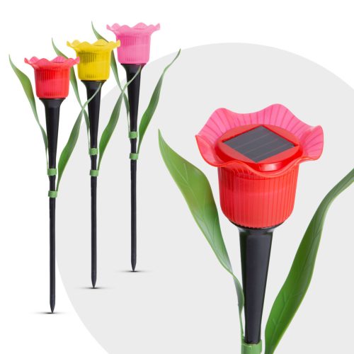 Leszúrható Napelemes Tulipánlámpa - 31 cm
