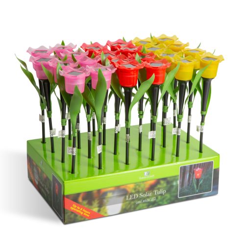 Leszúrható Napelemes Tulipánlámpa - 31 cm