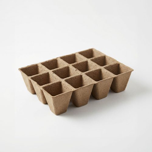 Papír palántanevelő tálca - 15,2 x 11,5 x 4,3 cm - 4 db / csomag