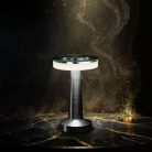 Asztali lámpa - ezüst színű - állítható színhőm, fényerő - akkumulátoros - USB
