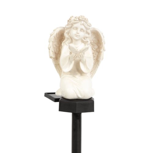 Szolár angyalka - pillangó - 1 melegfehér LED - műgyanta - 42 x 11 x 6,5 cm