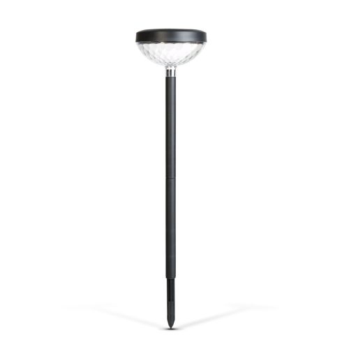 Leszúrható szolár lámpa - 1 + 1 melegfehér / RGB SMD LED - fekete - 53 x 11,4 cm