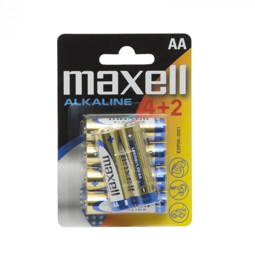 Maxell AA Ceruza elem (4+2db)