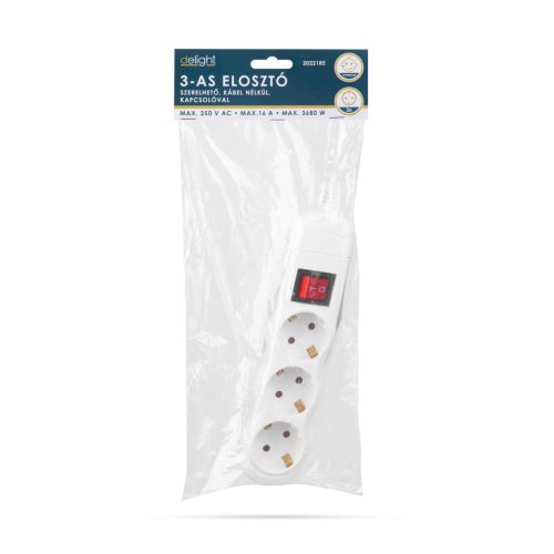 Szerelhető Kapcsolós Elosztó 3-as - Kábel Nélkül
