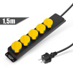   Kültéri Hosszabbító Elosztó 5 db aljzattal - IP44 - 3 x 1,50 mm² - 1.5 m