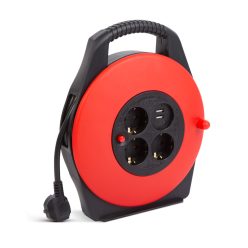 Kábeldob 2x USB töltővel - 3 x 1,5 mm² - 10 m