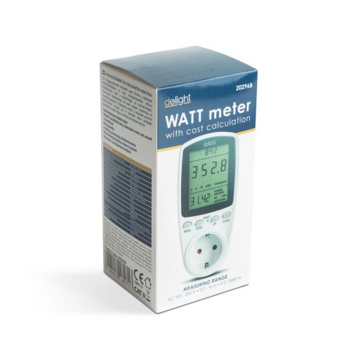 Digitális Fogyasztásmérő Konnektor - Delight