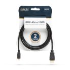 Delight Micro HDMI kábel - 2 m