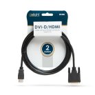 Delight DVI HDMI kábel - 2 m