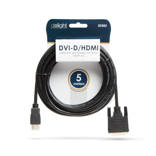 Delight DVI HDMI kábel - 5 m