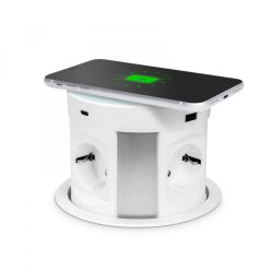   Rejtett elosztó - Vezeték nélküli töltés - USB-A / USB-C portok